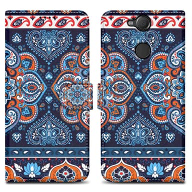Sony Xperia XA2 Suojakuori Lompakkokotelo (Sininen)