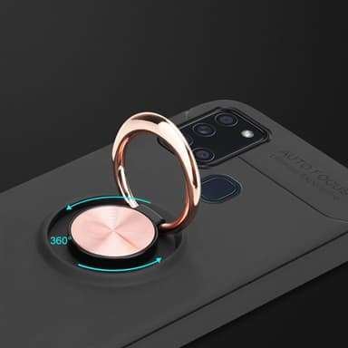 Samsung Galaxy A21s Suojakuori Kotelo (Musta)