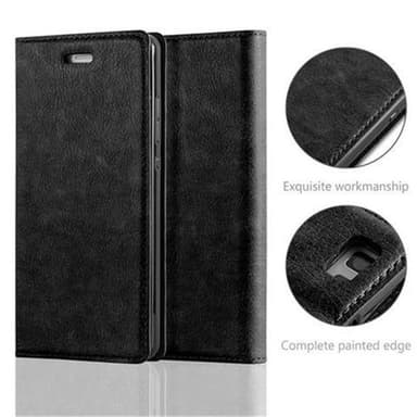 Huawei P8 LITE 2015 Suojakuori Lompakkokotelo (Musta)