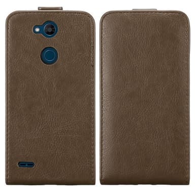 LG X POWER 3 Suojakuori Lompakkokotelo (Ruskea)