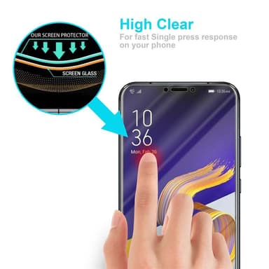 Asus ZenFone 5Z Näytönsuoja Karkaistu lasi Suojakalvo
