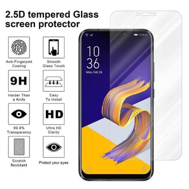 Asus ZenFone 5Z Näytönsuoja Karkaistu lasi Suojakalvo