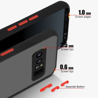 Samsung Galaxy NOTE 8 Suojakuori Kotelo (Musta)