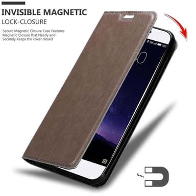 MEIZU MX6 Suojakuori Lompakkokotelo (Ruskea)
