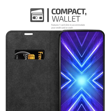 Honor 9X Suojakuori Lompakkokotelo (harmaa)