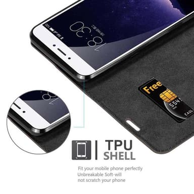 MEIZU MX6 Suojakuori Lompakkokotelo (Ruskea)