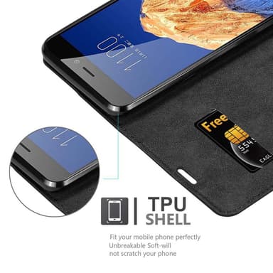 ZTE Nubia N1 Suojakuori Lompakkokotelo (Musta)