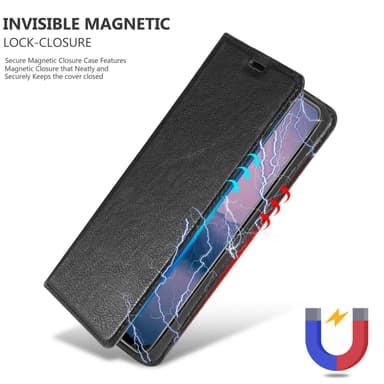 Oukitel C21 PRO Suojakuori Lompakkokotelo (Musta)