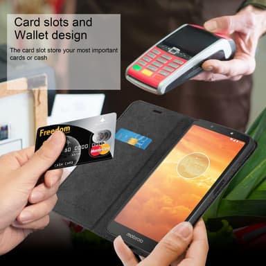 Motorola MOTO E5 / G6 PLAY Suojakuori Lompakkokotelo