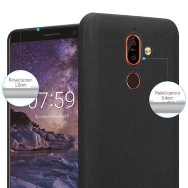 Suojakuori Nokia 7 PLUS Kotelo (Musta)