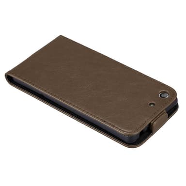 Sony Xperia M5 Suojakuori Lompakkokotelo (Ruskea)