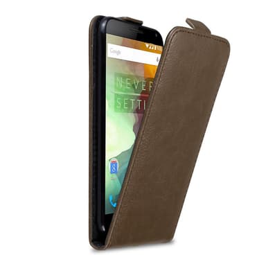 OnePlus 2 Suojakuori Lompakkokotelo (Ruskea)