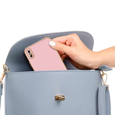iPhone X / XS Suojakuori Cover (Vaaleanpunainen)