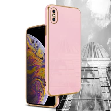 iPhone X / XS Suojakuori Cover (Vaaleanpunainen)