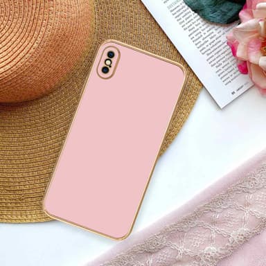 iPhone X / XS Suojakuori Cover (Vaaleanpunainen)