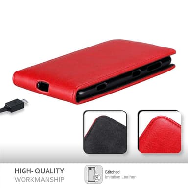 Nokia Lumia 625 Suojakuori Lompakkokotelo (Punainen)