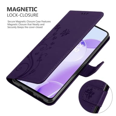 OnePlus 9RT 5G Suojakuori Lompakkokotelo (Violetti)