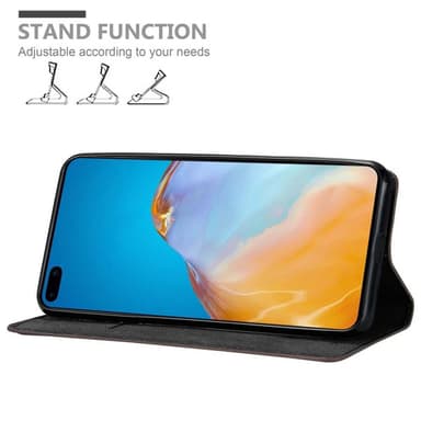 Huawei P40 Suojakuori Lompakkokotelo (Ruskea)