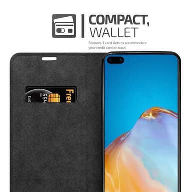 Huawei P40 Suojakuori Lompakkokotelo (Ruskea)