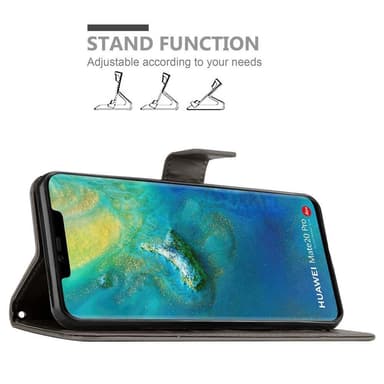 Huawei MATE 20 PRO Suojakuori Lompakkokotelo (harmaa)