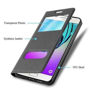 Lompakkokotelo Samsung Galaxy A5 2016 Case (Musta)