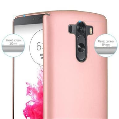 LG G3 Suojakuori Kotelo Cover (Vaaleanpunainen)