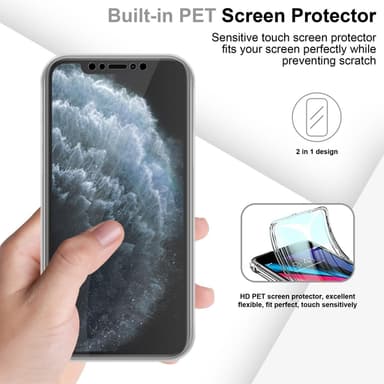 iPhone 11 PRO MAX Suojakuori Cover (Läpinäkyvä)