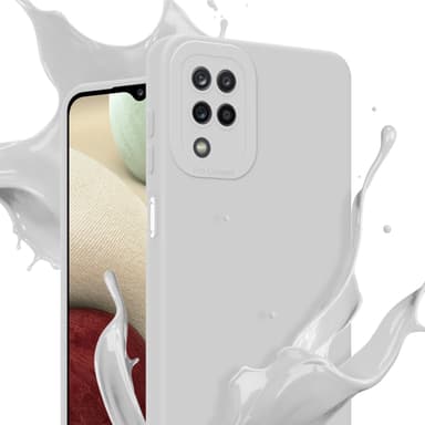 Samsung Galaxy A12 / M12 Suojakuori Kotelo (Valkoinen)