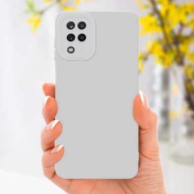 Samsung Galaxy A12 / M12 Suojakuori Kotelo (Valkoinen)