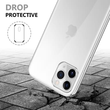 iPhone 11 PRO MAX Suojakuori Cover (Läpinäkyvä)