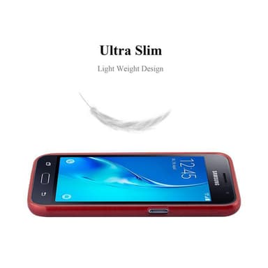 Samsung Galaxy J1 2016 Suojakuori Kotelo (Punainen)