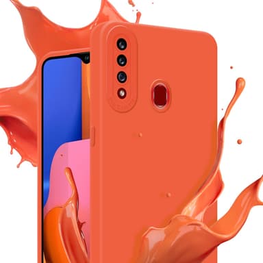 Samsung Galaxy A20s Suojakuori Kotelo (Oranssi)
