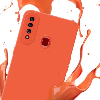 Samsung Galaxy A20s Suojakuori Kotelo (Oranssi)