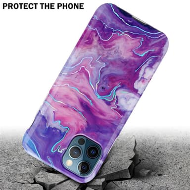 iPhone 12 PRO MAX Suojakuori Lompakkokotelo (Violetti)