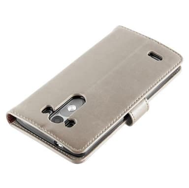 LG G3 Suojakuori Lompakkokotelo (Ruskea)