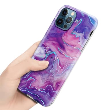 iPhone 12 PRO MAX Suojakuori Lompakkokotelo (Violetti)