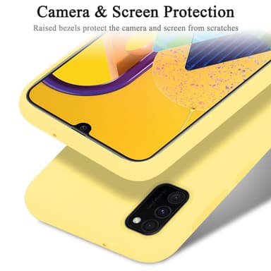 Samsung Galaxy M21 / M30s Suojakuori Kotelo (Keltainen)