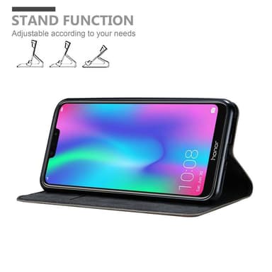 Honor 8C Suojakuori Lompakkokotelo (Ruskea)