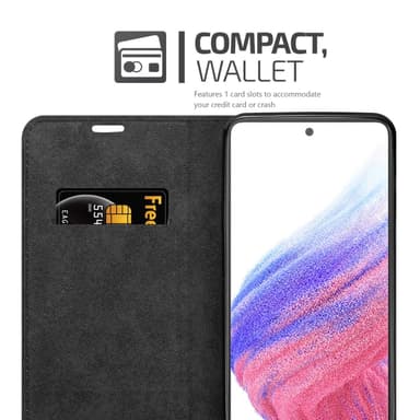 Samsung Galaxy A53 5G Suojakuori Lompakkokotelo (Musta)