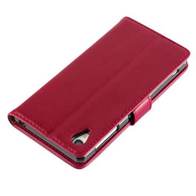 Sony Xperia Z1 Suojakuori Lompakkokotelo (Punainen)