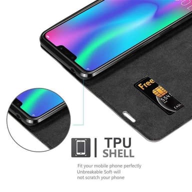 Honor 8C Suojakuori Lompakkokotelo (Ruskea)