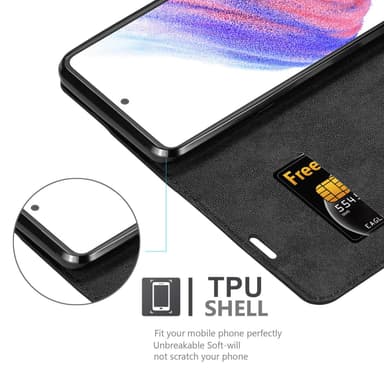 Samsung Galaxy A53 5G Suojakuori Lompakkokotelo (Musta)
