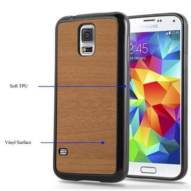 Samsung Galaxy S5 / S5 NEO Suojakuori Kotelo (Ruskea)