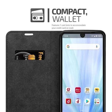 Sharp Aquos R3 Suojakuori Lompakkokotelo (Punainen)
