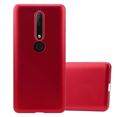 Nokia 6.1 Suojakuori Kotelo (Punainen)