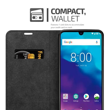 ZTE Blade V10 VITA Suojakuori Lompakkokotelo (Musta)