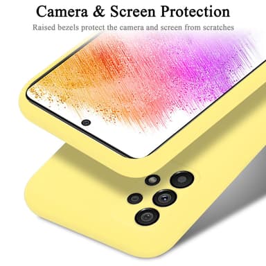 Samsung Galaxy A73 5G Suojakuori Kotelo (Keltainen)