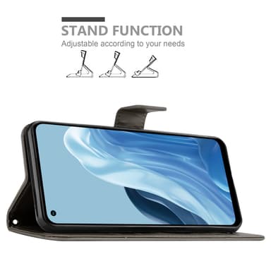 Realme 7 5G Suojakuori Lompakkokotelo (harmaa)