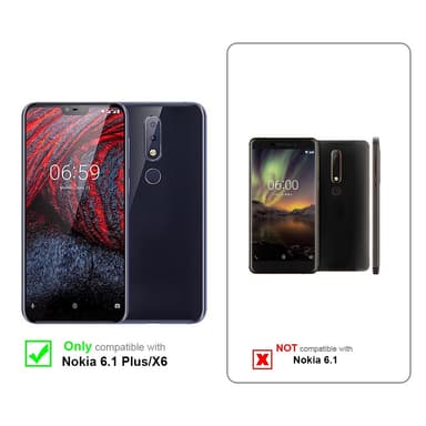 Suojakuori Nokia 6.1 PLUS / X6 Kotelo (Musta)