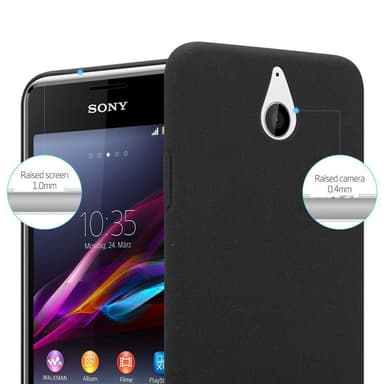 Sony Xperia E1 Suojakuori Kotelo Case (Musta)